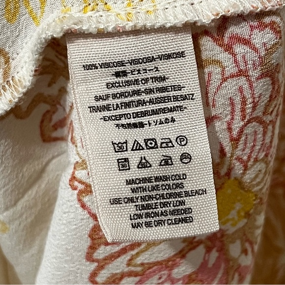 Free People Short Sleeve V-Neck Mini Sun Dress XS - Picture 8 of 8